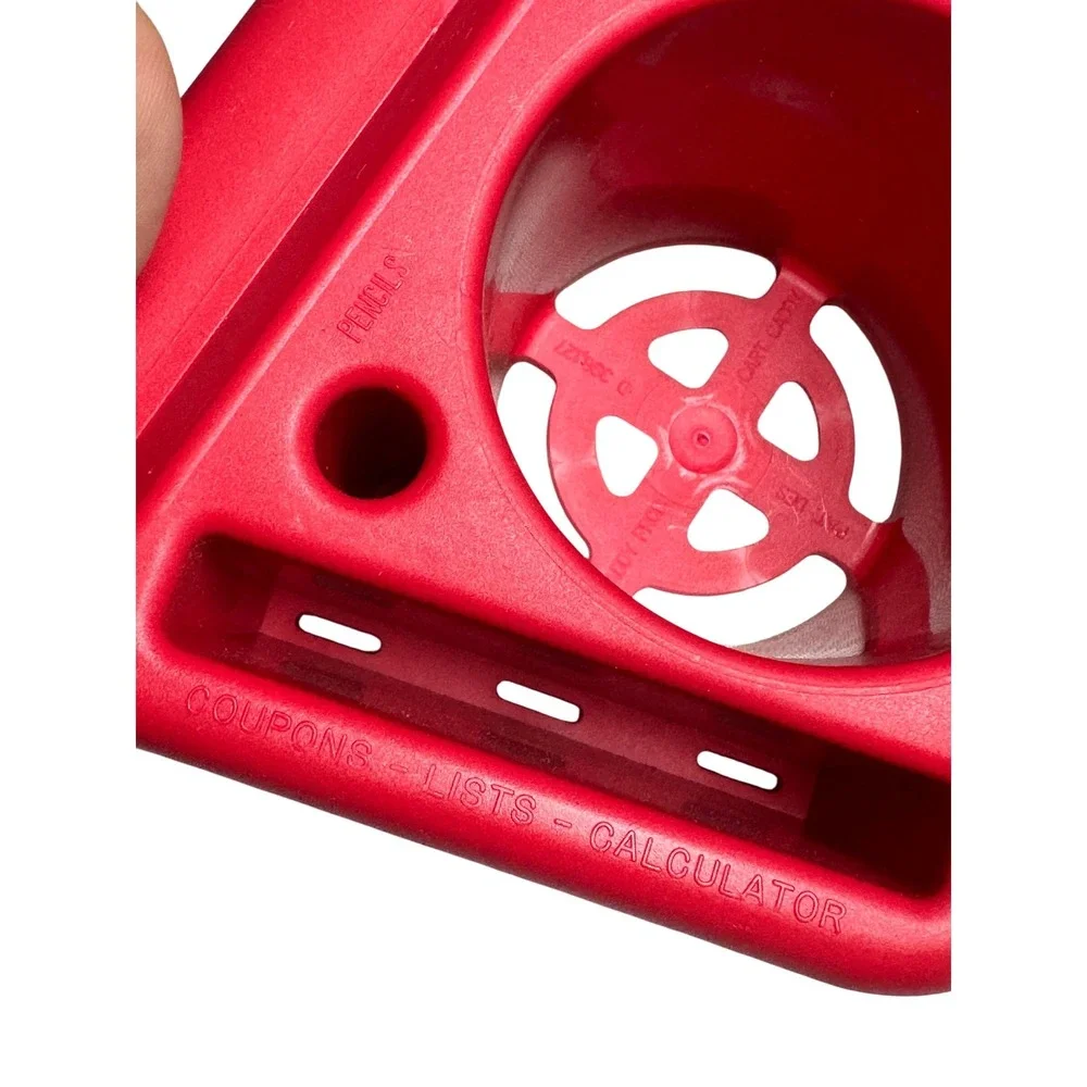 Coca Cola Shopping Cart‎ Caddy Organizer Cup Holder Pouch Red Plastic